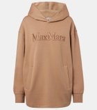 'S Max Mara Logo embroidered cotton-blend hoodie