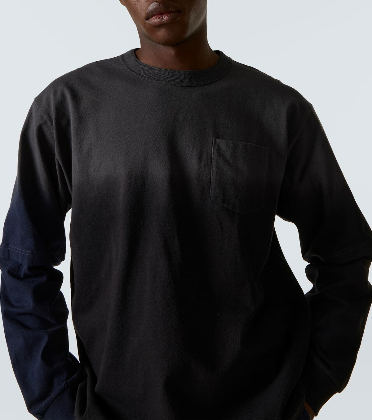 Sacai Dyed cotton sweatshirt