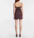 Zeynep Arçay Cutout cotton-blend minidress