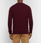 Thom Sweeney - Cable-Knit Cashmere Sweater - Men - Burgundy