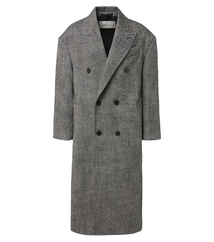 Photo: Ami Paris Herringbone double-breasted wool coat
