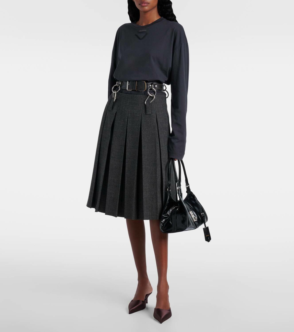 Prada Medium leather shoulder bag Prada