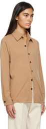 ZEGNA Tan Buttoned Shirt