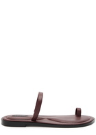 A.emery Turi Leather Sandals Maroon