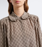 Gucci GG silk crêpe de chine blouse