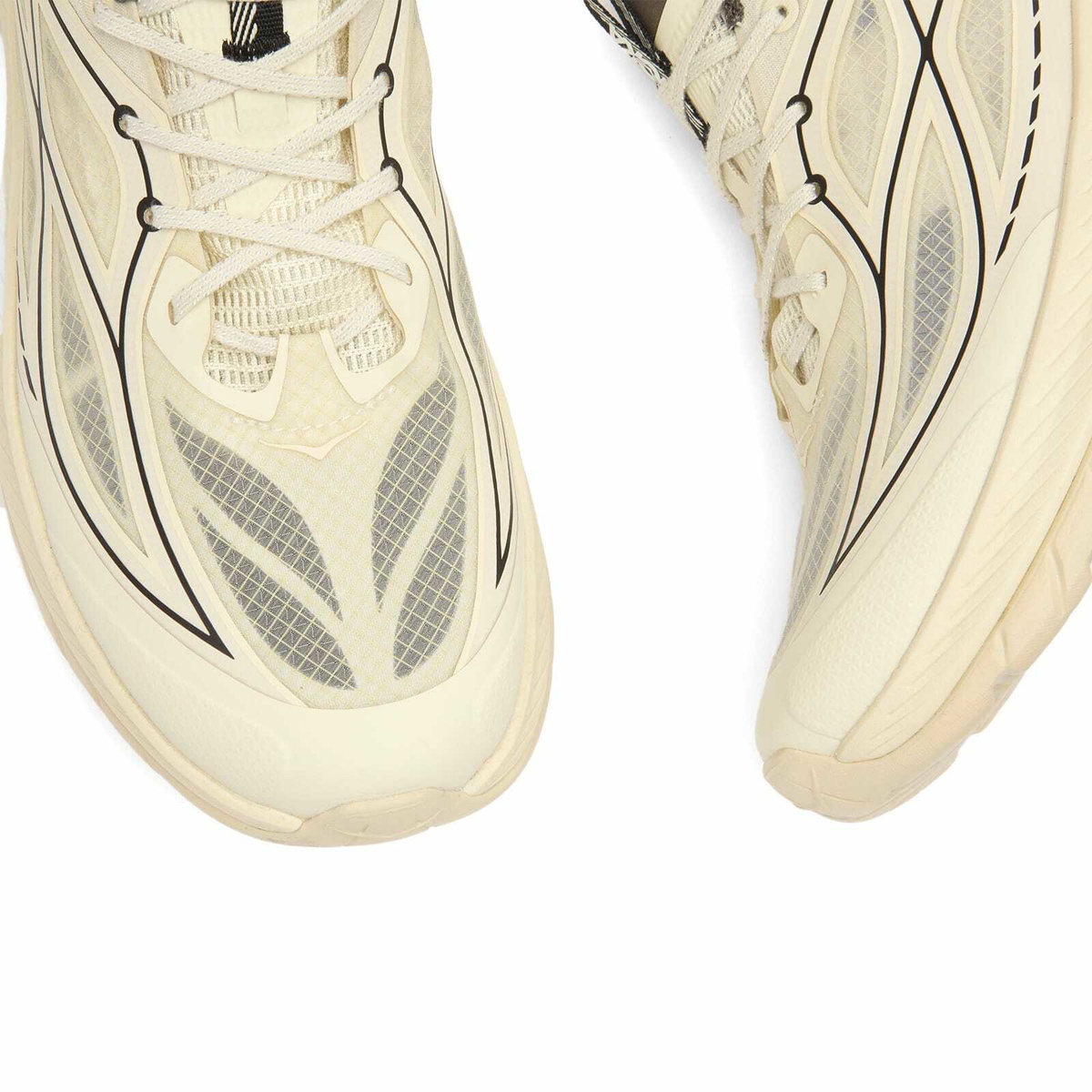 HOKA ONE ONE Men's Mach Remastered Sneaker in Eggshell/Asphalt Grey