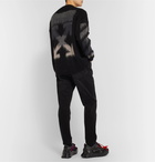 Off-White - Logo-Intarsia Mohair-Blend Sweater - Black