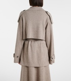 Jardin des Orangers Cropped wool and cashmere trench coat