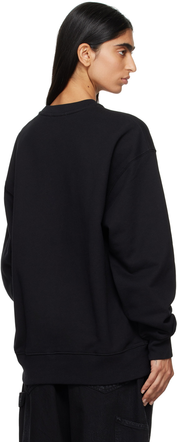 Y's Black Angel Printed Sweatshirt