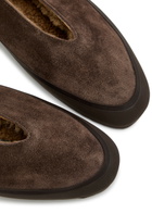 LE Monde Beryl Apres Ski Suede Ballet Flats Brown