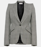 Alexander McQueen Houndstooth wool blazer