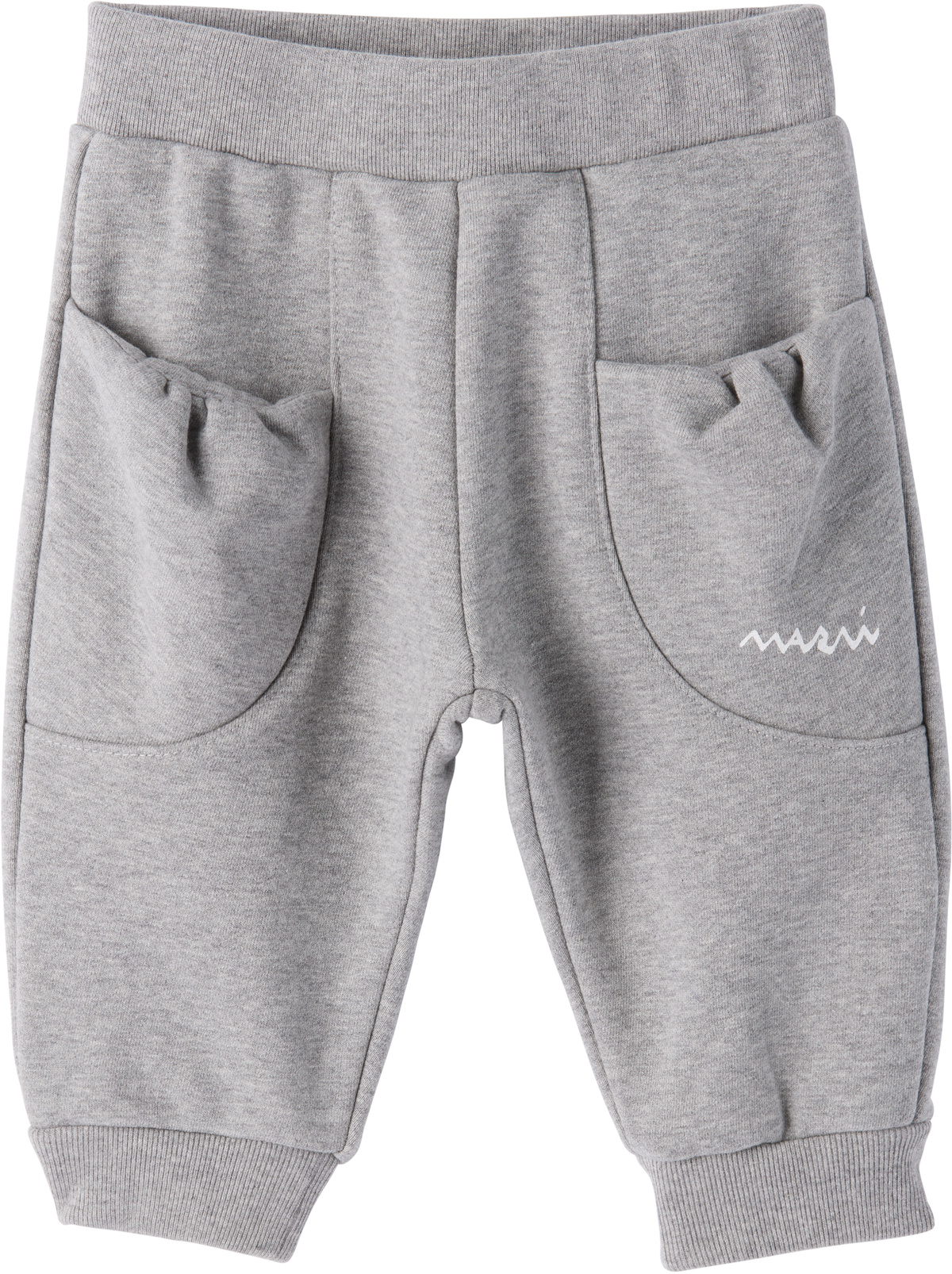 Marni Baby Gray Printed-Logo Sweatpants