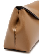 Toteme T-lock Mini Leather Clutch - Camel - One Size