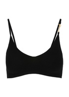 Jacquemus Le Bandeau Pralu Rib-knit bra top Black