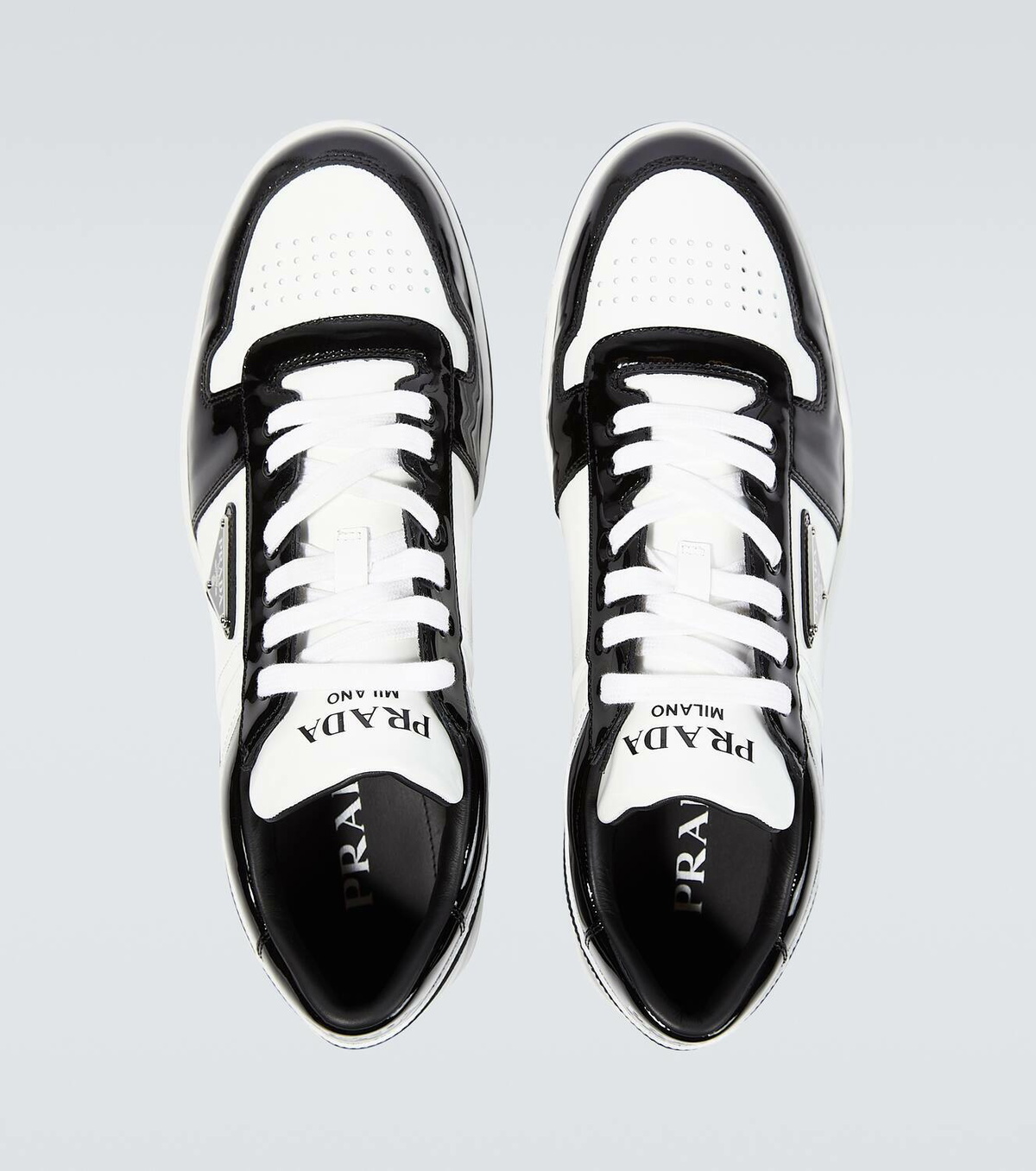 Prada Downtown leather low-top sneakers