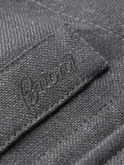 Brioni - Linen and Silk-Blend Shirt Jacket - Gray