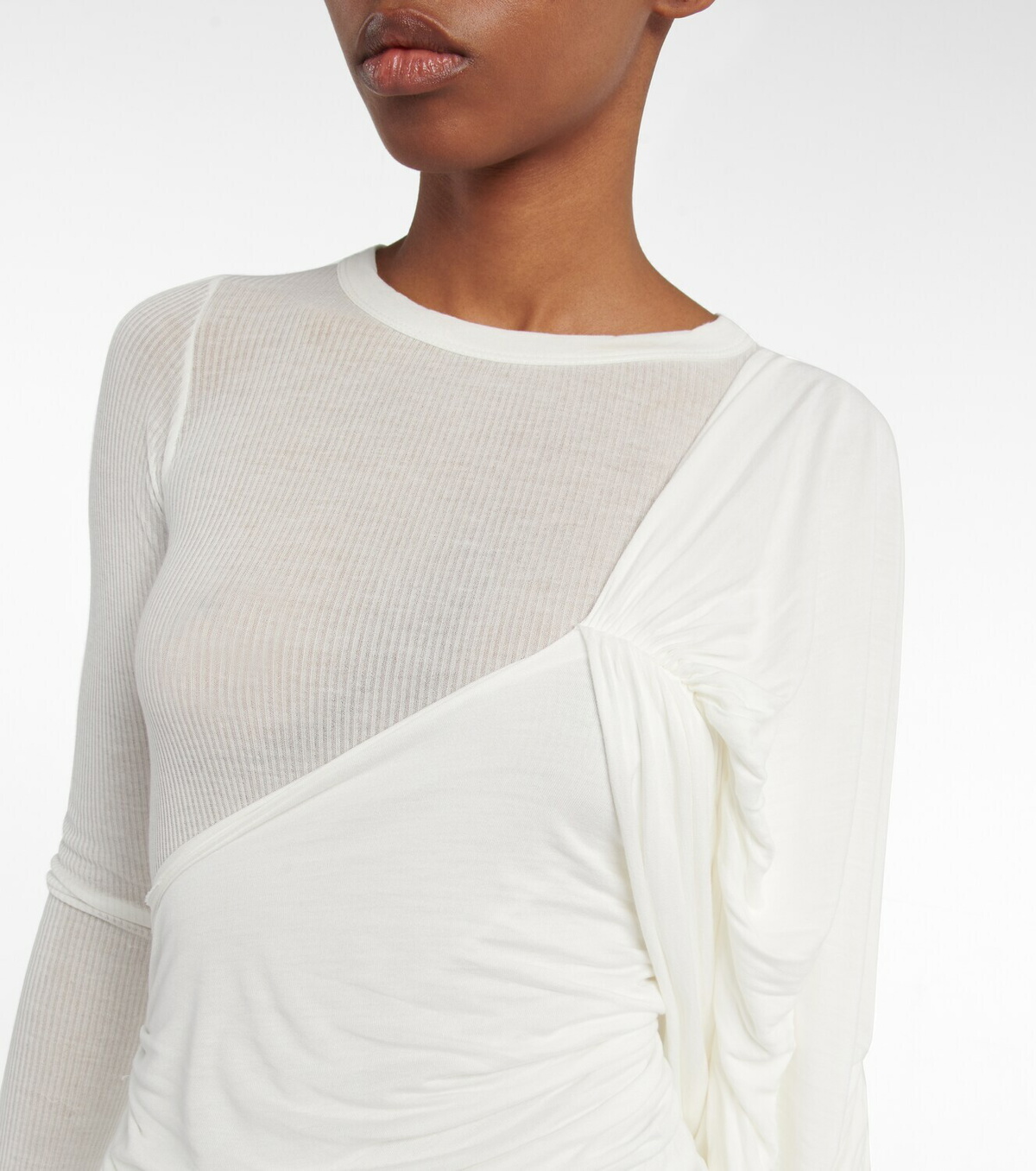 【Rick Owens】ワンショルダー drapedミニドレス Rick Owens - One-shoulder draped minidress Rick Owens