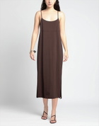 Jucca Womens Midi dress Dark in Brown