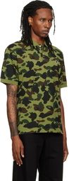 BAPE Green 1st Camo One Point Polo