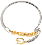 Givenchy Silver & Gold 'G' Link Mixed Bracelet