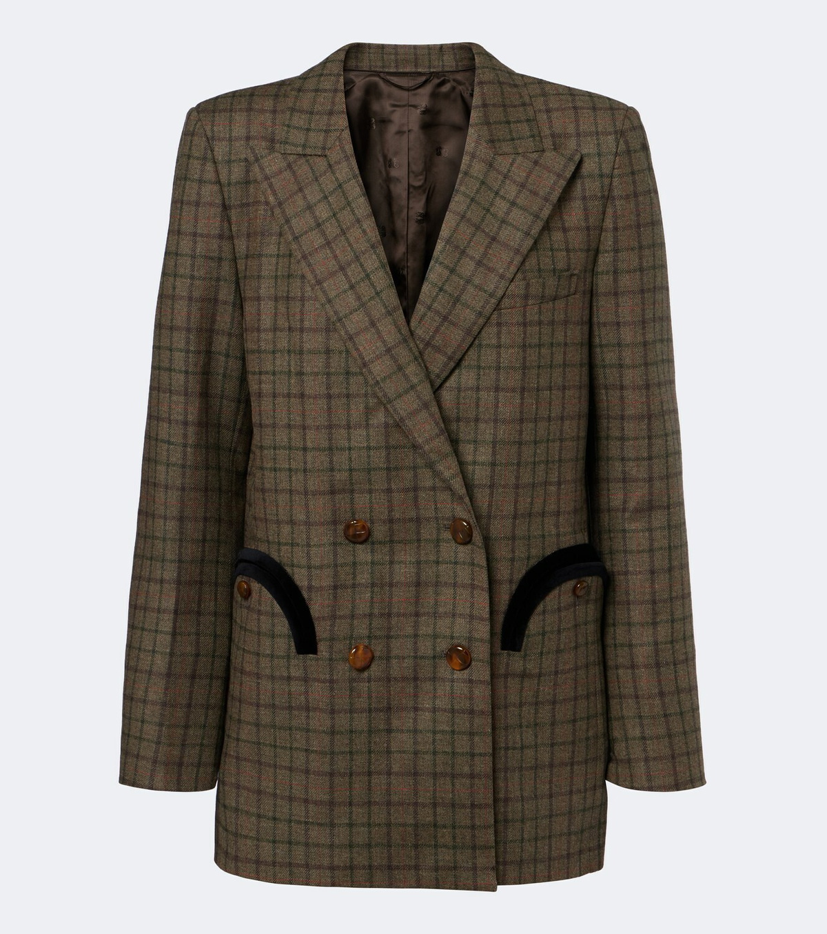 Blazé Milano Everyday checked wool and cashmere blazer