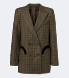 Blazé Milano Everyday checked wool and cashmere blazer