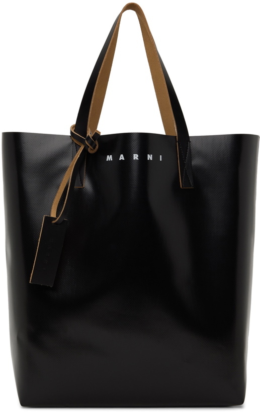 Photo: Marni Black & Blue Camo Tribeca PVC Shopping Bag