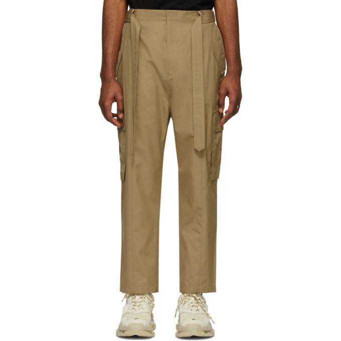 Photo: Juun.J Beige Cotton Cargo Pants