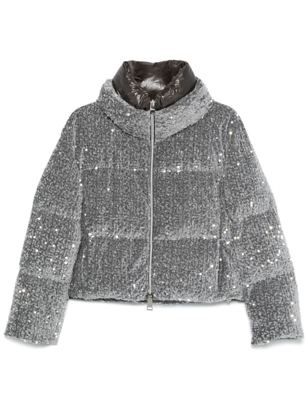 HERNO - Sequined Down Jacket Herno