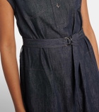 Brunello Cucinelli Belted denim maxi dress