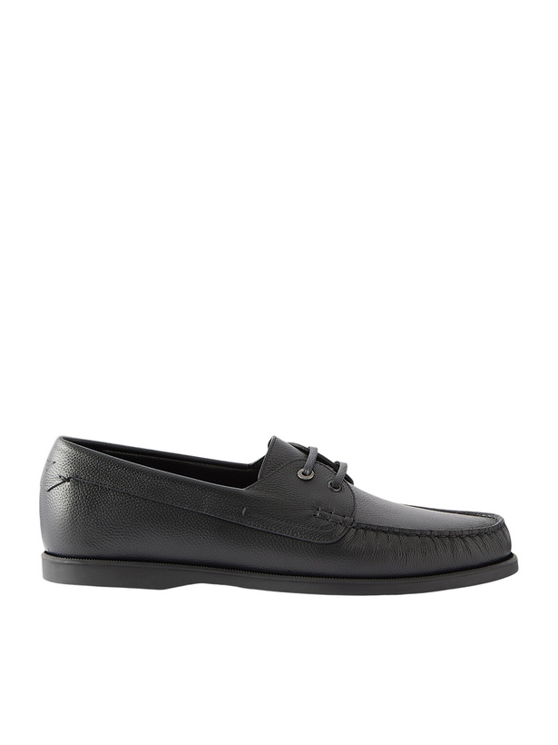 Photo: Brioni - Leather Boat Shoes - Black