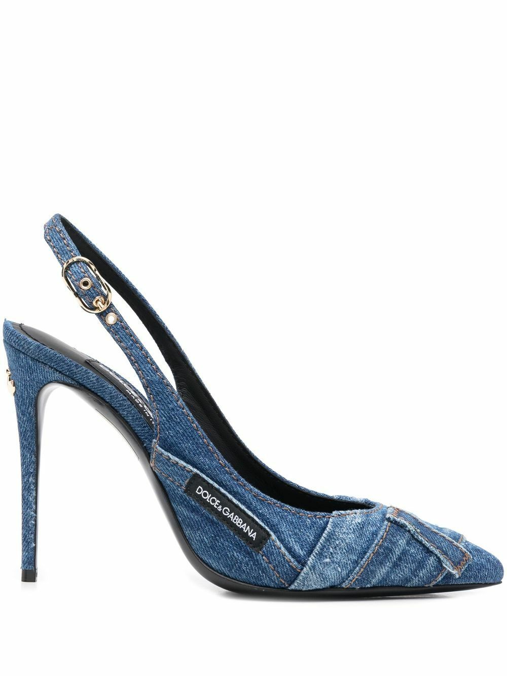 DOLCE & GABBANA - Denim Patchwork Pumps Dolce & Gabbana