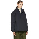 Chimala Navy Detachable Sleeve Pullover Jacket