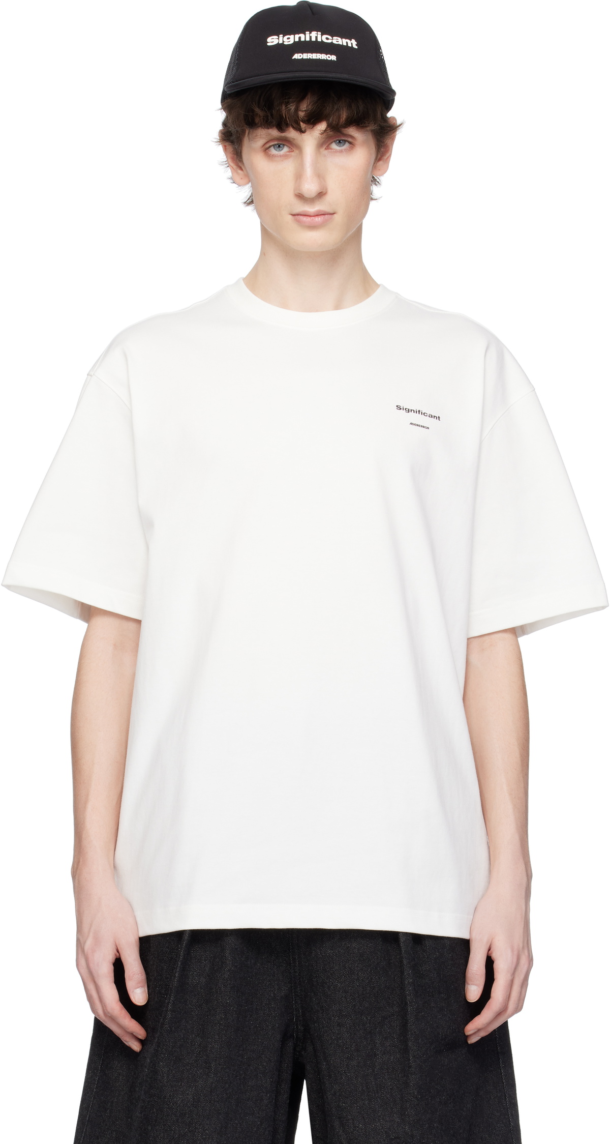★関税込★Ader Error★Sig; TRS Tag t-shirt 01★OFF WHITE★ white-sig-significant-tag-01-t