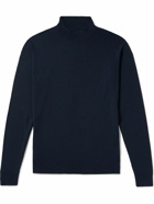 John Smedley - Harcourt Slim-Fit Mock-Neck Merino Wool Sweater - Blue