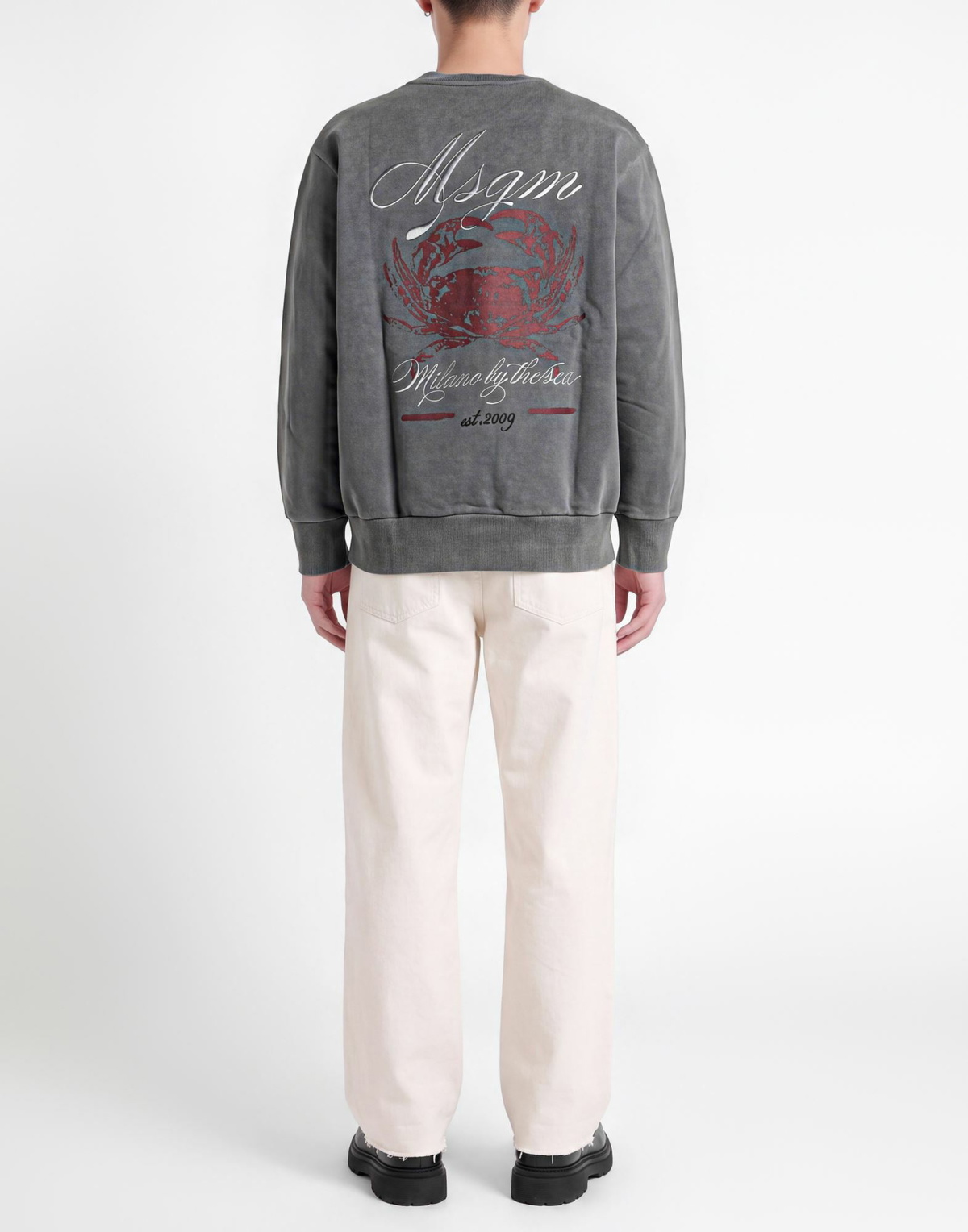 Msgm Mens Sweatshirt in Grey