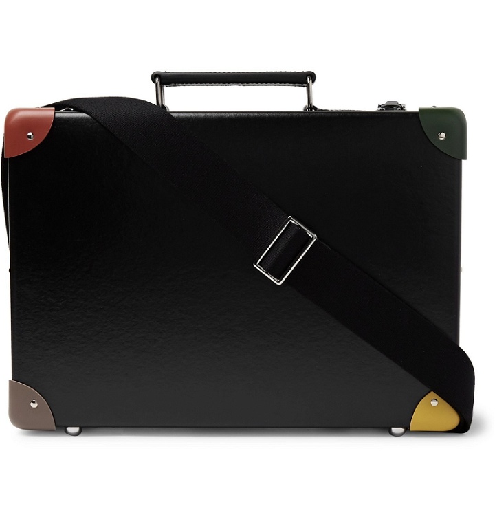 Photo: Globe-Trotter - Paul Smith 14" Leather-Trimmed Attache Briefcase - Black