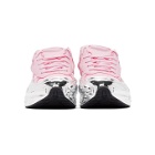 Raf Simons Pink and Silver adidas Originals Edition Ozweego Sneakers