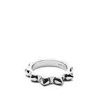 Alexander McQueen Men's Studded Ring in Silver