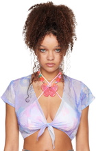I'm Sorry by Petra Collins SSENSE Exclusive Pink & Multicolor Tarina Tarantino Edition Butterfly Brit Charm Necklace