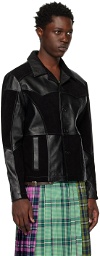 Andersson Bell Black Paneled Leather Jacket