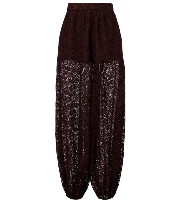 Photo: Adriana Degreas Cotton-blend lace balloon pants