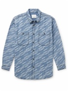 Marant - Bhelyn Printed Denim Shirt - Blue