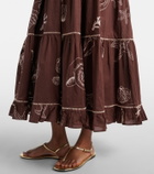 Poupette St Barth Milena printed cotton maxi dress