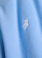 Polo Ralph Lauren Logo-embroidered Cotton-blend Polo Sweatshirt Light Blue