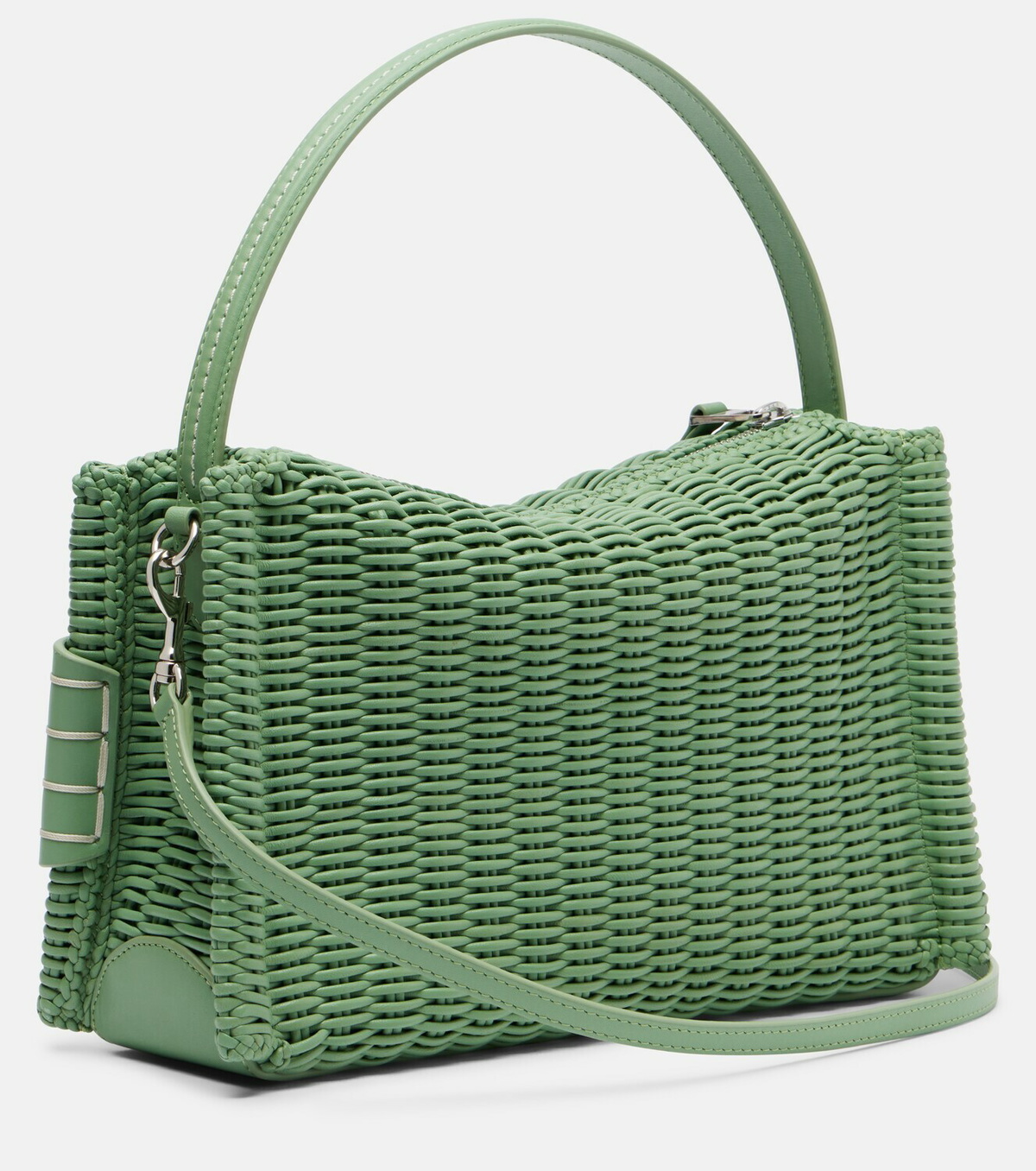 JW Anderson Loafer woven leather top-handle bag