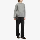 Dries Van Noten Men's Melbourne Marl Crew Neck Jumper in Mid Grey