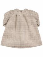 BONPOINT Check Printed Cotton Dress