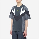 Adidas Men's Rekive T-Shirt in Carbon/Grey Five