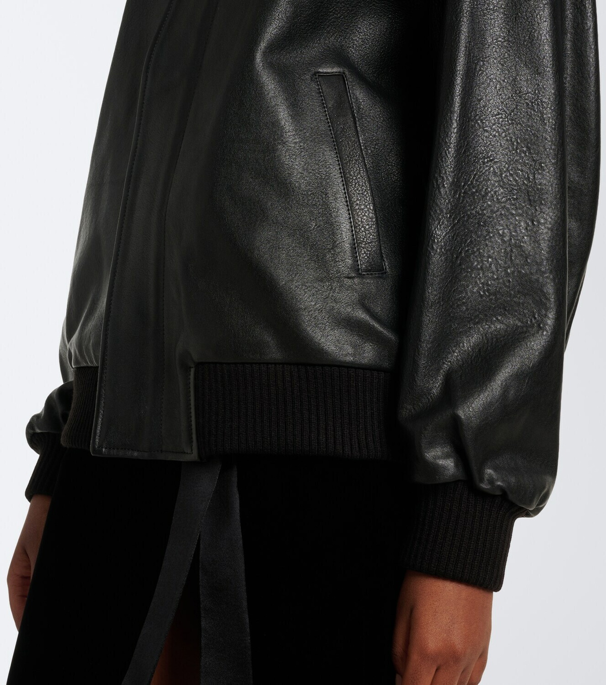 Nour Hammour Toyen leather blouson jacket